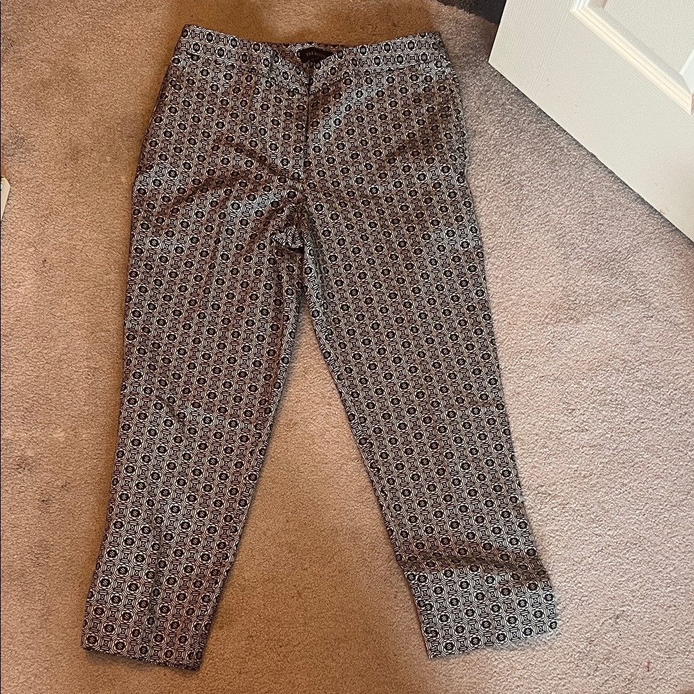 Talbots Heritage Black Patterned Pants